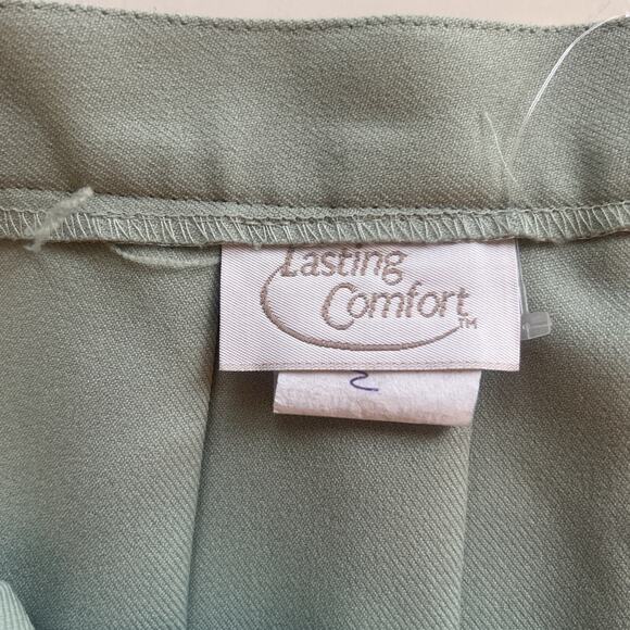 Vintage Lasting Comfort Pleated Skirt - Sage Green - Small - Picture 10 of 14
